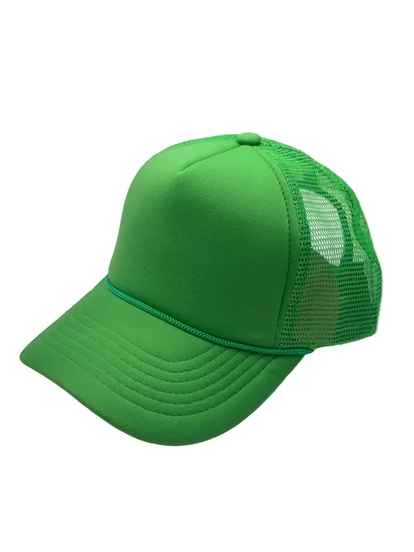Green trucker cap