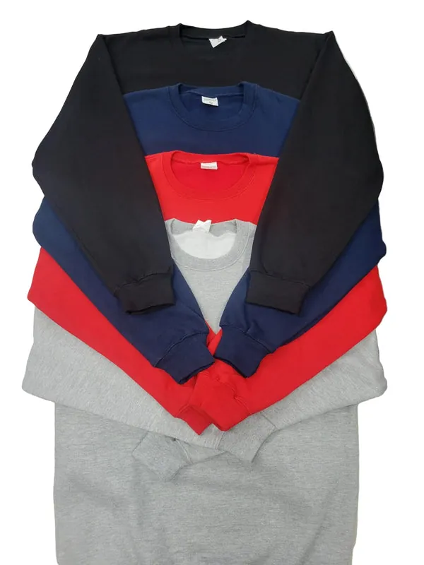 Crewneck sweatshirts in multiple colors