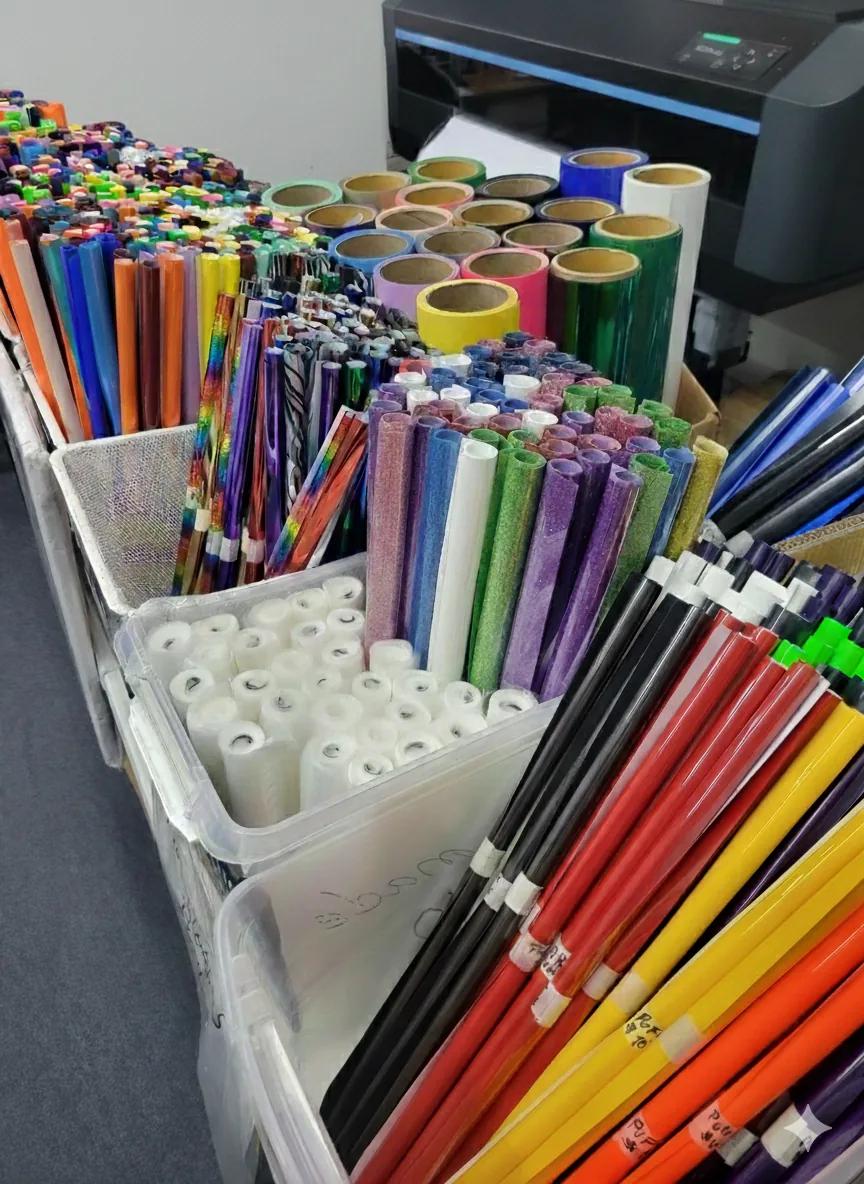Printing materials - vinyl rolls and heat transfer supplies