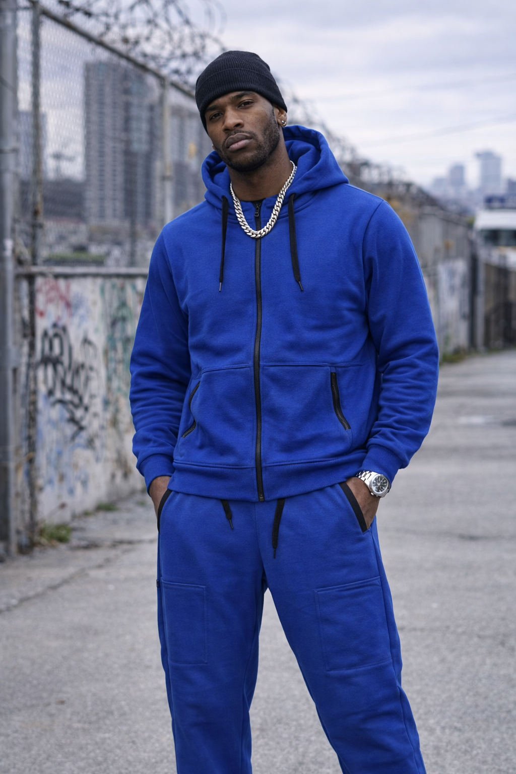 Royal Blue Solid Tech Set - model