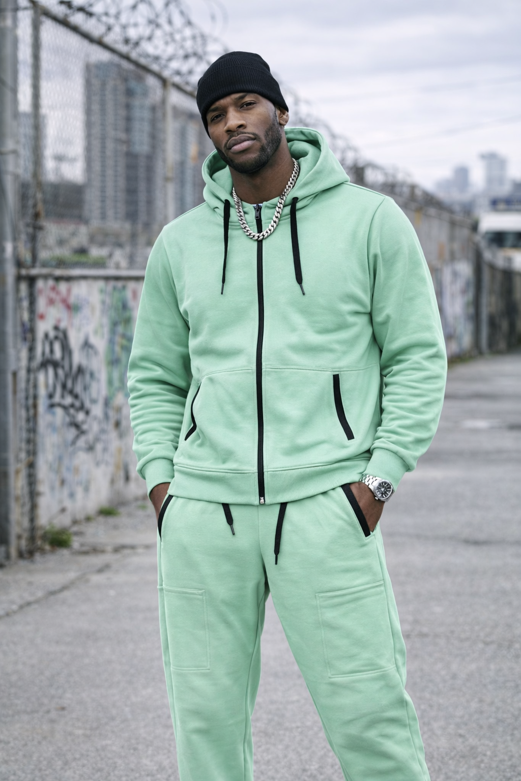 Mint Green Solid Tech Set - model