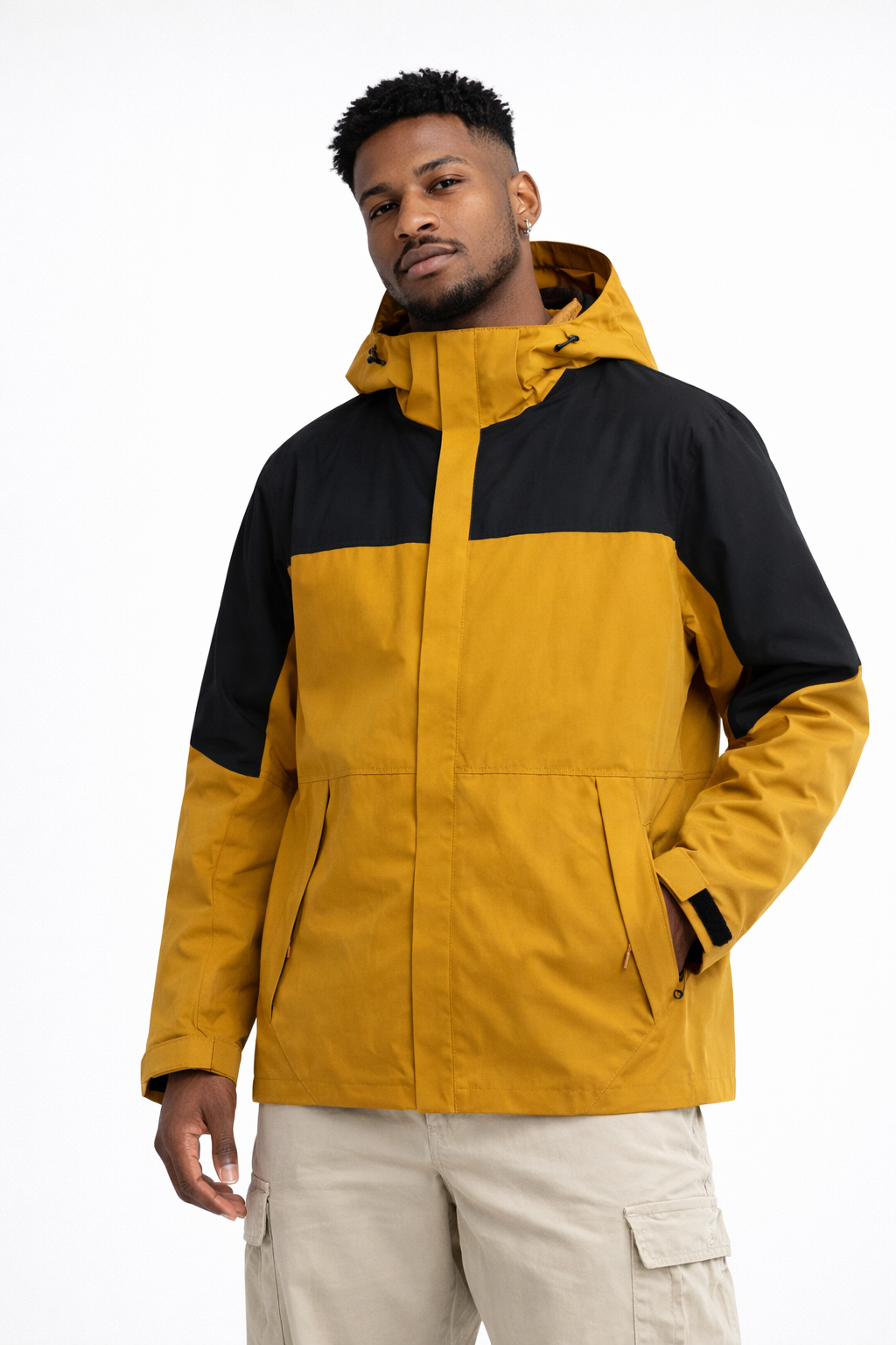 Mustard windbreaker jacket - spring collection
